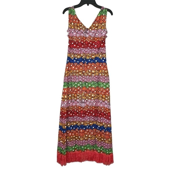 LA DoubleJ Crepe Jersey Stretch Midi Coverup Beach Dress in Pride Daisy size XS - Picture 11 of 16